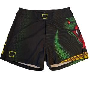 Mat Beast Green Viper Grappling Shorts 28 XS MMA Fight Training BJJ Gym
